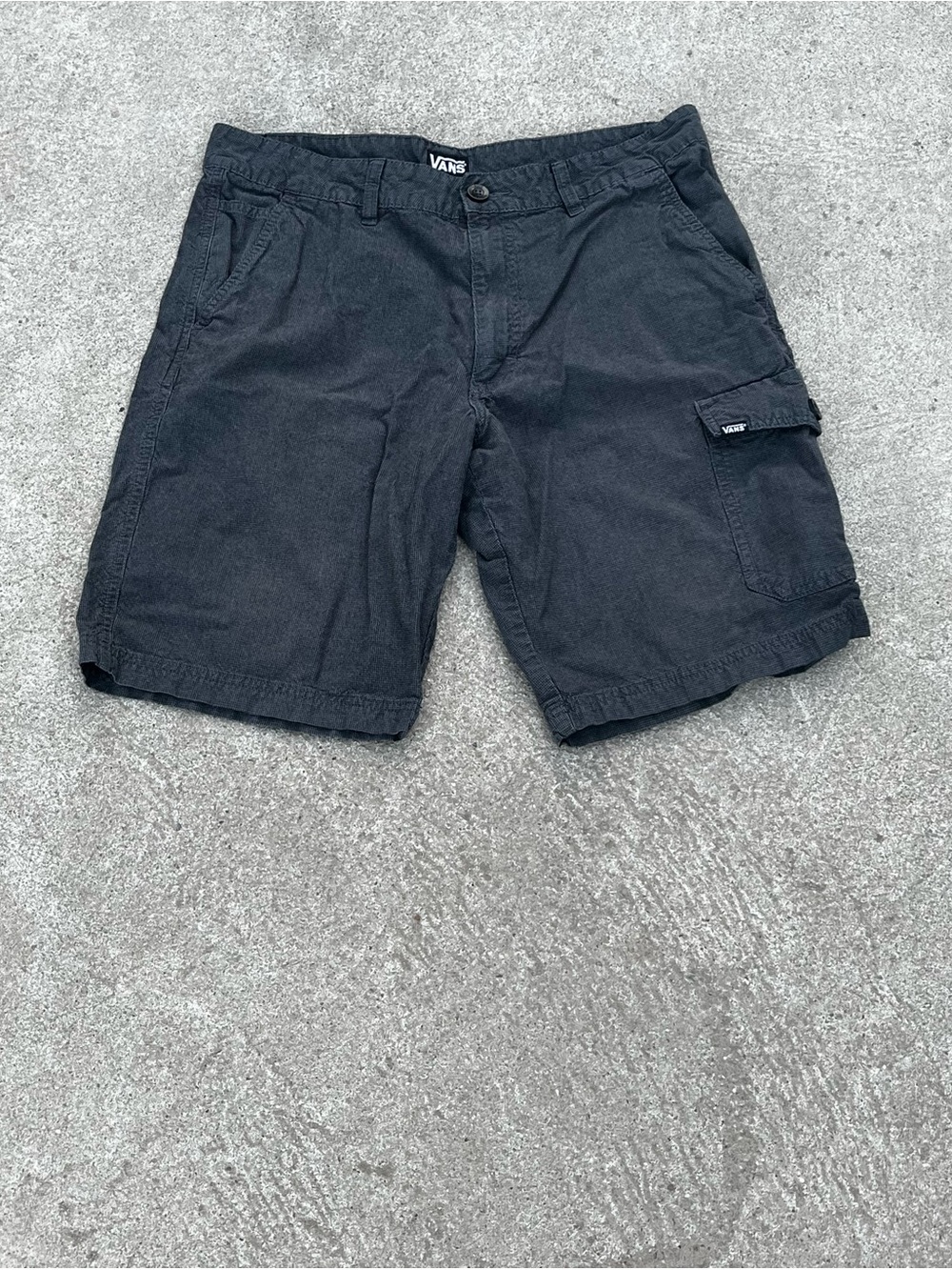 Vans Black Men's Cargo Shorts with Side Pocket